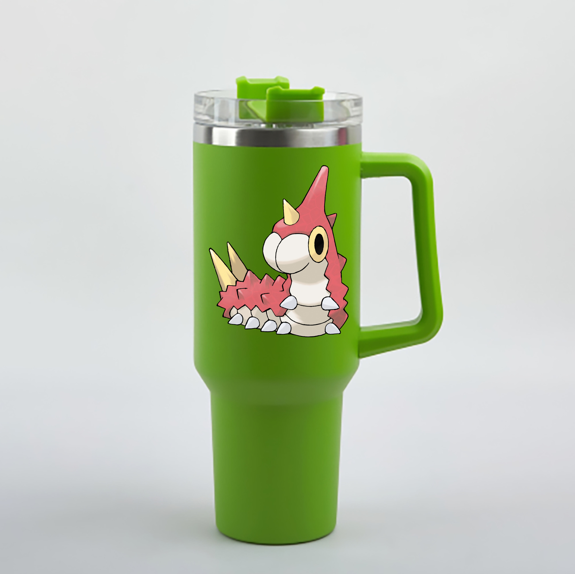 （画像用） ポケットモンスター Pokémon 1200mL車用タンブラー - クリスタルステッカー（プラスチックストロー付き）